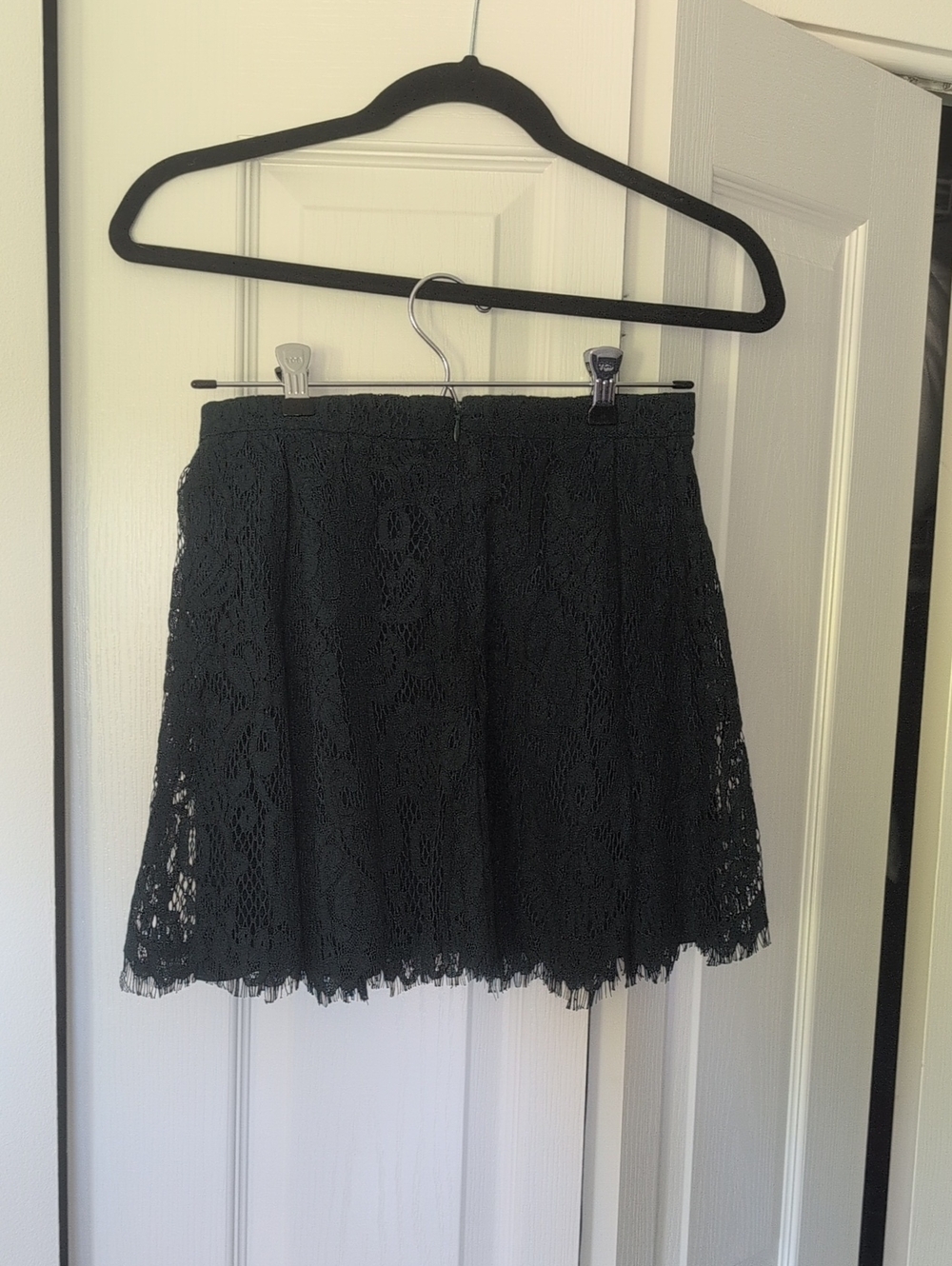 Women's Dark Green Lace A-line Skirt